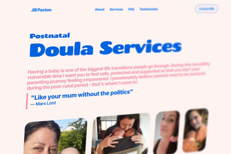 Website Designer for Doula Service