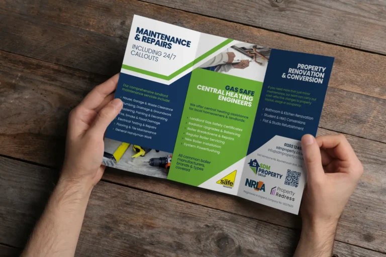 Hampshire leaflet designs for estate agent