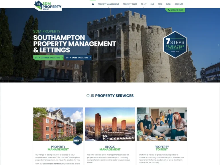 Hampshire website designers for estate agents
