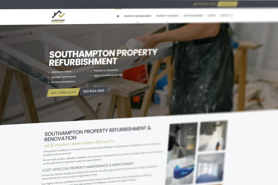 Web designer for tradesmen in Totton