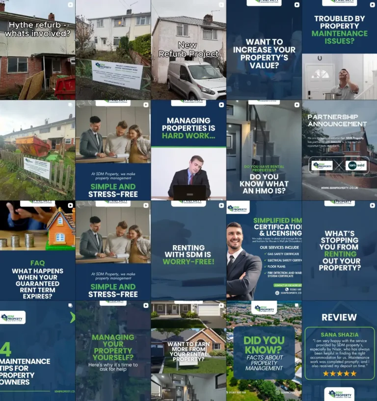 Hampshire social media management for estate agent